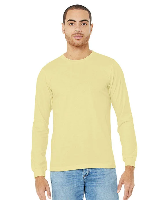 Men's anti - wrinkle long sleeve travel shirts for hassle - free tripsMen Polo with a Vent at the Sides for Better Breathability3501CVC - Bella + Canvas Unisex CVC Jersey Long-Sleeve T-Shirt | Heather French Vanilla Men's anti - wrinkle long sleeve travel shirts for hassle - free tripsMen Polo with a Vent at the Sides for Better Breathability3501CVC - Bella + Canvas Unisex CVC Jersey Long-Sleeve T-Shirt | Heather French Vanilla