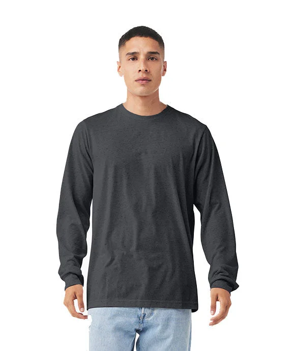 Men's stretch long sleeve denim shirts for a comfortable casual styleStretch - Cotton Men Polo for a Comfortable and Flexible Fit3501CVC - Bella + Canvas Unisex CVC Jersey Long-Sleeve T-Shirt | Heather Midnight Navy Men's stretch long sleeve denim shirts for a comfortable casual styleStretch - Cotton Men Polo for a Comfortable and Flexible Fit3501CVC - Bella + Canvas Unisex CVC Jersey Long-Sleeve T-Shirt | Heather Midnight Navy