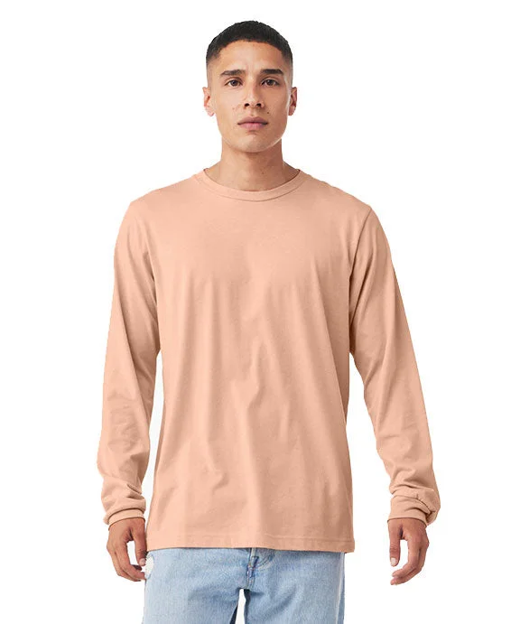 Men's long sleeve slim fit button - down shirts for business meetingsPique - Fabric Men Polo for a Textured and Classic Look3501CVC - Bella + Canvas Unisex CVC Jersey Long-Sleeve T-Shirt | Heather Peach Men's long sleeve slim fit button - down shirts for business meetingsPique - Fabric Men Polo for a Textured and Classic Look3501CVC - Bella + Canvas Unisex CVC Jersey Long-Sleeve T-Shirt | Heather Peach