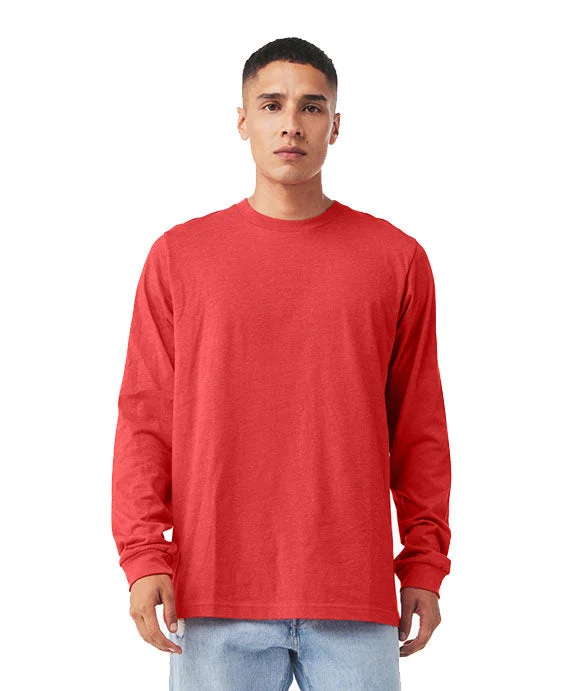 Men's long sleeve military - style utility shirts with multiple pocketsMen Polo with a Vintage - Inspired Design for a Nostalgic Look3501CVC - Bella + Canvas Unisex CVC Jersey Long-Sleeve T-Shirt | Heather Red Men's long sleeve military - style utility shirts with multiple pocketsMen Polo with a Vintage - Inspired Design for a Nostalgic Look3501CVC - Bella + Canvas Unisex CVC Jersey Long-Sleeve T-Shirt | Heather Red