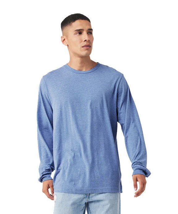 Men's printed long sleeve Hawaiian shirts for tropical getawaysMen Polo with a Contrast - Color Collar and Cuffs3513 - Bella + Canvas Unisex Triblend Long-Sleeve T-Shirt | Blue Triblend Men's printed long sleeve Hawaiian shirts for tropical getawaysMen Polo with a Contrast - Color Collar and Cuffs3513 - Bella + Canvas Unisex Triblend Long-Sleeve T-Shirt | Blue Triblend