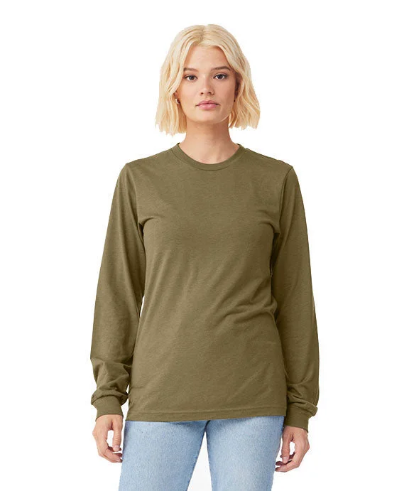 Men's breathable long sleeve mesh shirts for intense workoutsMen Polo with a Hidden Button Placket for a Neat and Tidy Look3513 - Bella + Canvas Unisex Triblend Long-Sleeve T-Shirt | Olive Triblend Men's breathable long sleeve mesh shirts for intense workoutsMen Polo with a Hidden Button Placket for a Neat and Tidy Look3513 - Bella + Canvas Unisex Triblend Long-Sleeve T-Shirt | Olive Triblend