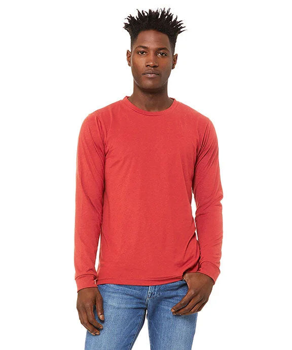 Men's long sleeve silk shirts in vibrant colors for a night outMen Polo with a Color - Blocked Design for a Bold Fashion Statement3513 - Bella + Canvas Unisex Triblend Long-Sleeve T-Shirt | Red Triblend Men's long sleeve silk shirts in vibrant colors for a night outMen Polo with a Color - Blocked Design for a Bold Fashion Statement3513 - Bella + Canvas Unisex Triblend Long-Sleeve T-Shirt | Red Triblend