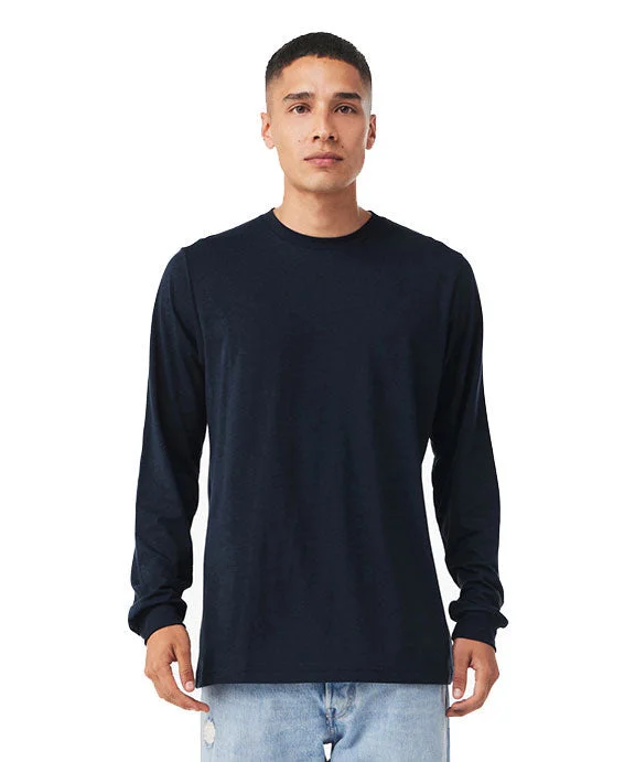 Men's oversized long sleeve graphic tees for a trendy streetwear lookMen Polo with a Performance - Fabric for All - Day Comfort3513 - Bella + Canvas Unisex Triblend Long-Sleeve T-Shirt | Solid Navy Triblend Men's oversized long sleeve graphic tees for a trendy streetwear lookMen Polo with a Performance - Fabric for All - Day Comfort3513 - Bella + Canvas Unisex Triblend Long-Sleeve T-Shirt | Solid Navy Triblend