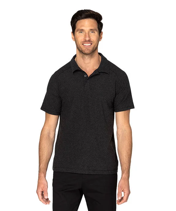 Men's stretchable athletic polo shirts for fitness workoutsMen Polo with a Contrast - Color Collar and Cuffs382PL - Threadfast Apparel Unisex Impact Polo Shirt | Black Heather Men's stretchable athletic polo shirts for fitness workoutsMen Polo with a Contrast - Color Collar and Cuffs382PL - Threadfast Apparel Unisex Impact Polo Shirt | Black Heather