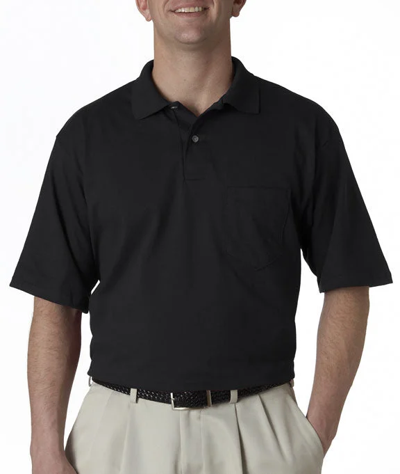 Men's slim fit short sleeve polo shirts with contrast collarsPique - Fabric Men Polo for a Textured and Classic Look436 - Jerzees Adult SpotShield™ Jersey Pocket Polo Shirt | Black Men's slim fit short sleeve polo shirts with contrast collarsPique - Fabric Men Polo for a Textured and Classic Look436 - Jerzees Adult SpotShield™ Jersey Pocket Polo Shirt | Black