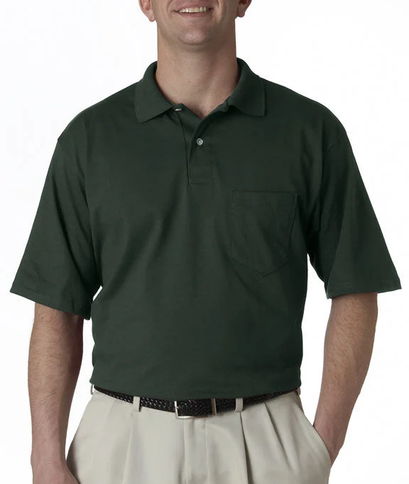 Men's reversible polo shirts with two different looksMen Polo with a Moisture - Transfer Technology for Dry and Comfortable Wear436 - Jerzees Adult SpotShield™ Jersey Pocket Polo Shirt | Forest Green Men's reversible polo shirts with two different looksMen Polo with a Moisture - Transfer Technology for Dry and Comfortable Wear436 - Jerzees Adult SpotShield™ Jersey Pocket Polo Shirt | Forest Green