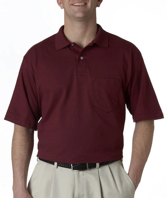 Men's jacquard woven polo shirts with intricate designsMen Polo with a Vintage - Inspired Design for a Nostalgic Look436 - Jerzees Adult SpotShield™ Jersey Pocket Polo Shirt | Maroon Men's jacquard woven polo shirts with intricate designsMen Polo with a Vintage - Inspired Design for a Nostalgic Look436 - Jerzees Adult SpotShield™ Jersey Pocket Polo Shirt | Maroon