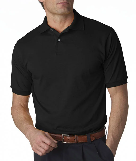 Men's breathable cotton blend polo shirts for summer outingsThree - Button Men Polo for a More Formal and Sophisticated Look437 - Jerzees Adult SpotShield™ Jersey Polo Shirt | Black Men's breathable cotton blend polo shirts for summer outingsThree - Button Men Polo for a More Formal and Sophisticated Look437 - Jerzees Adult SpotShield™ Jersey Polo Shirt | Black