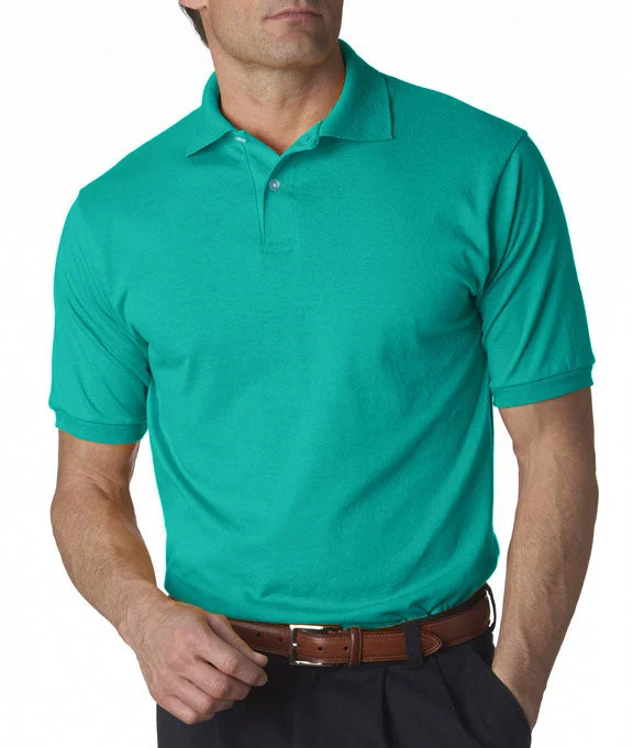 Men's color - block polo shirts with a bold fashion statementMen Polo with a Performance - Fabric for All - Day Comfort437 - Jerzees Adult SpotShield™ Jersey Polo Shirt | Jade Men's color - block polo shirts with a bold fashion statementMen Polo with a Performance - Fabric for All - Day Comfort437 - Jerzees Adult SpotShield™ Jersey Polo Shirt | Jade