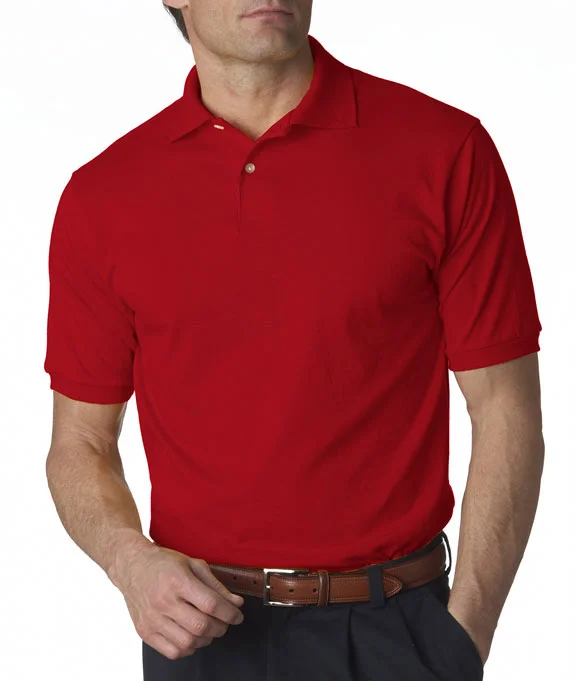 Men's lightweight performance polo shirts for tennis matchesCollar - Stand Men Polo for a Neat and Tidy Appearance437 - Jerzees Adult SpotShield™ Jersey Polo Shirt | True Red Men's lightweight performance polo shirts for tennis matchesCollar - Stand Men Polo for a Neat and Tidy Appearance437 - Jerzees Adult SpotShield™ Jersey Polo Shirt | True Red