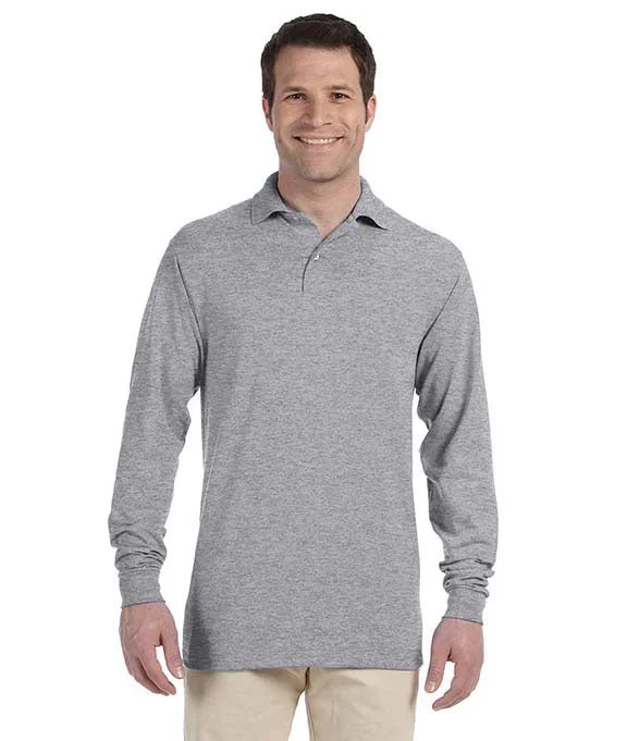 Men's button - down spread collar polo shirts for business casualMen Polo with a Printed Pattern for a Stylish and Unique Look437L - Jerzees Adult SpotShield™ Long-Sleeve Jersey Polo Shirt | Oxford Men's button - down spread collar polo shirts for business casualMen Polo with a Printed Pattern for a Stylish and Unique Look437L - Jerzees Adult SpotShield™ Long-Sleeve Jersey Polo Shirt | Oxford