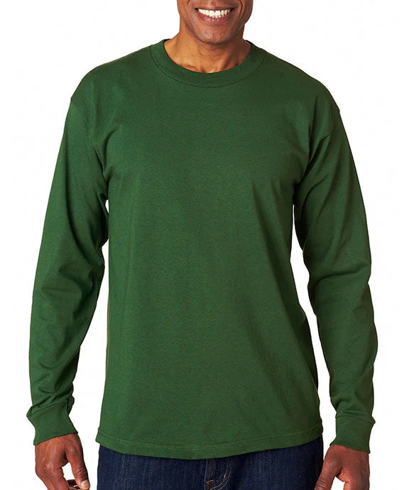 Men's breathable long sleeve mesh shirts for intense workoutsMen Polo with a Hidden Button Placket for a Neat and Tidy Look6100 - Bayside Adult Long-Sleeve T-Shirt | Forest Green Men's breathable long sleeve mesh shirts for intense workoutsMen Polo with a Hidden Button Placket for a Neat and Tidy Look6100 - Bayside Adult Long-Sleeve T-Shirt | Forest Green