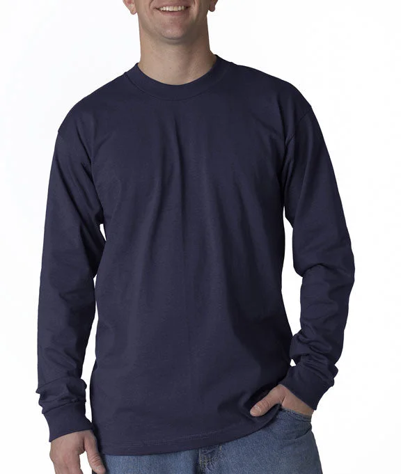 Men's long sleeve military - style utility shirts with multiple pocketsMen Polo with a Vintage - Inspired Design for a Nostalgic Look6100 - Bayside Adult Long-Sleeve T-Shirt | Navy Men's long sleeve military - style utility shirts with multiple pocketsMen Polo with a Vintage - Inspired Design for a Nostalgic Look6100 - Bayside Adult Long-Sleeve T-Shirt | Navy