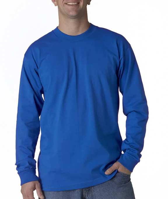 Men's long sleeve thermal shirts with thumbholes for extra warmthMen Polo with a Recycled - Material Option for an Eco - Friendly Choice6100 - Bayside Adult Long-Sleeve T-Shirt | Royal Men's long sleeve thermal shirts with thumbholes for extra warmthMen Polo with a Recycled - Material Option for an Eco - Friendly Choice6100 - Bayside Adult Long-Sleeve T-Shirt | Royal