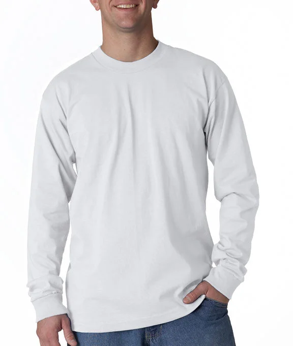 Men's long sleeve dress shirts with French cuffs for formal eventsCollar - Stand Men Polo for a Neat and Tidy Appearance6100 - Bayside Adult Long-Sleeve T-Shirt | White Men's long sleeve dress shirts with French cuffs for formal eventsCollar - Stand Men Polo for a Neat and Tidy Appearance6100 - Bayside Adult Long-Sleeve T-Shirt | White