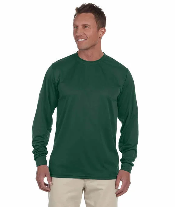 Men's long sleeve fleece - lined shirts for extreme cold weatherMen Polo with a Ribbed Cuff for a Neat and Tidy Finish788 - Augusta Sportswear 100% Polyester Moisture Wicking Long-Sleeve T-Shirt | Dark Green Men's long sleeve fleece - lined shirts for extreme cold weatherMen Polo with a Ribbed Cuff for a Neat and Tidy Finish788 - Augusta Sportswear 100% Polyester Moisture Wicking Long-Sleeve T-Shirt | Dark Green