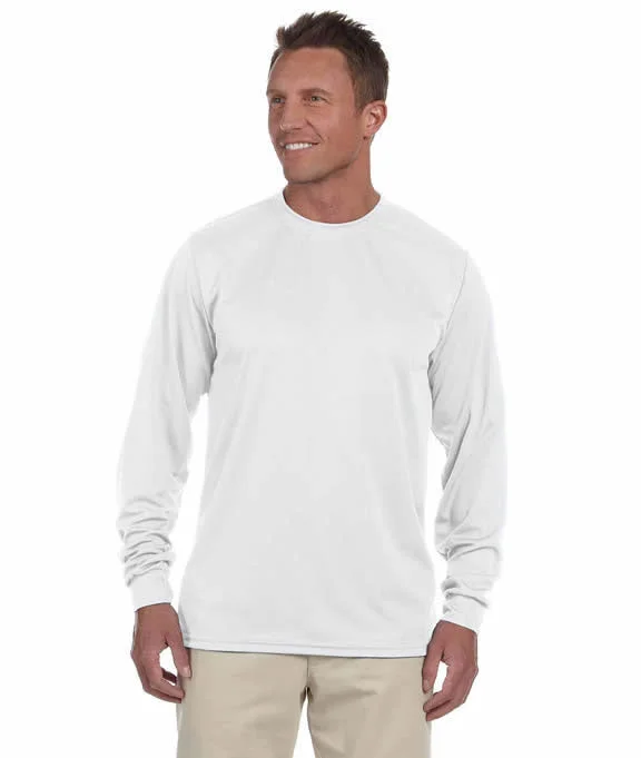 Men's moisture wicking long sleeve athletic shirts for running marathonsThree - Button Men Polo for a More Formal and Sophisticated Look788 - Augusta Sportswear 100% Polyester Moisture Wicking Long-Sleeve T-Shirt | White Men's moisture wicking long sleeve athletic shirts for running marathonsThree - Button Men Polo for a More Formal and Sophisticated Look788 - Augusta Sportswear 100% Polyester Moisture Wicking Long-Sleeve T-Shirt | White
