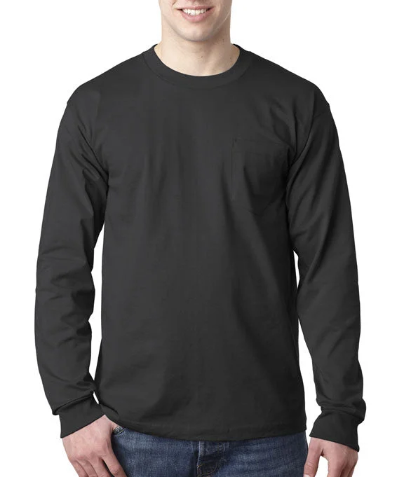 Men's oversized long sleeve graphic tees for a trendy streetwear lookMen Polo with a Performance - Fabric for All - Day Comfort8100 - Bayside Adult Long-Sleeve T-Shirt w/ Pocket | Black Men's oversized long sleeve graphic tees for a trendy streetwear lookMen Polo with a Performance - Fabric for All - Day Comfort8100 - Bayside Adult Long-Sleeve T-Shirt w/ Pocket | Black