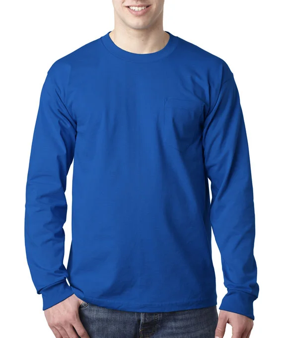Men's long sleeve turtleneck sweaters in cashmere for a luxurious feelMen Polo with a Printed Pattern for a Stylish and Unique Look8100 - Bayside Adult Long-Sleeve T-Shirt w/ Pocket | Royal Men's long sleeve turtleneck sweaters in cashmere for a luxurious feelMen Polo with a Printed Pattern for a Stylish and Unique Look8100 - Bayside Adult Long-Sleeve T-Shirt w/ Pocket | Royal