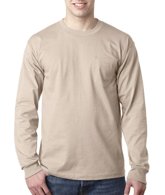 Men's stretch long sleeve denim shirts for a comfortable casual styleStretch - Cotton Men Polo for a Comfortable and Flexible Fit8100 - Bayside Adult Long-Sleeve T-Shirt w/ Pocket | Sand Men's stretch long sleeve denim shirts for a comfortable casual styleStretch - Cotton Men Polo for a Comfortable and Flexible Fit8100 - Bayside Adult Long-Sleeve T-Shirt w/ Pocket | Sand