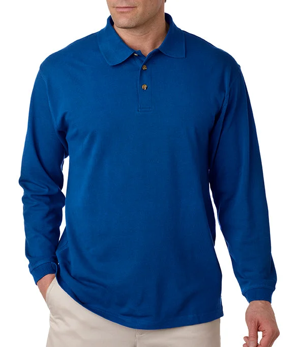 Men's budget - friendly basic polo shirts in multiple colorsMen Polo with a Color - Blocked Design for a Bold Fashion Statement8532 - UltraClub Adult Long-Sleeve Classic Piqué Polo Shirt | Royal Men's budget - friendly basic polo shirts in multiple colorsMen Polo with a Color - Blocked Design for a Bold Fashion Statement8532 - UltraClub Adult Long-Sleeve Classic Piqué Polo Shirt | Royal