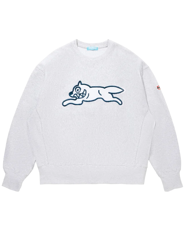 Solid - color men sweatshirt in classic navy blueCrew - Neck Men Sweatshirt in a Timeless DesignApplique Logo Sweatshirt IC Solid - color men sweatshirt in classic navy blueCrew - Neck Men Sweatshirt in a Timeless DesignApplique Logo Sweatshirt IC