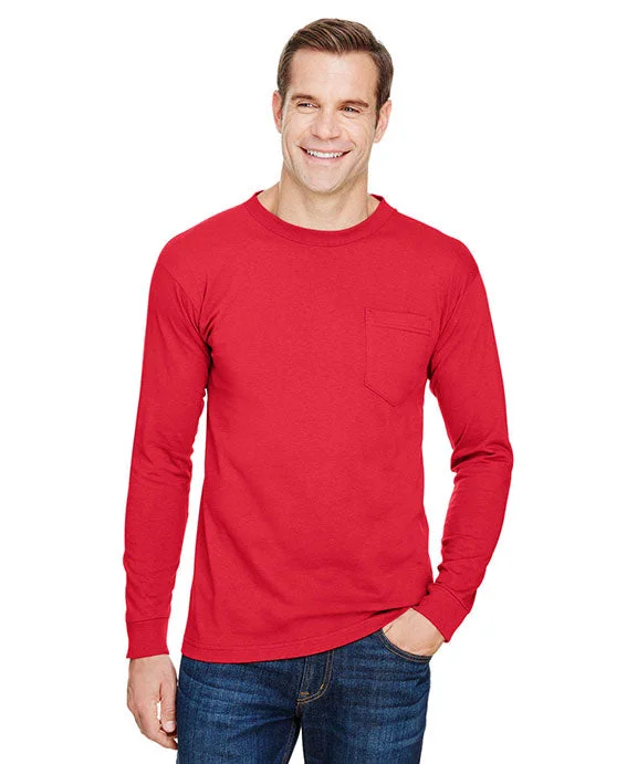 Men's stretch long sleeve denim shirts for a comfortable casual styleStretch - Cotton Men Polo for a Comfortable and Flexible FitBA3055 - Bayside Unisex Union-Made Long-Sleeve Pocket Crew T-Shirt | Red Men's stretch long sleeve denim shirts for a comfortable casual styleStretch - Cotton Men Polo for a Comfortable and Flexible FitBA3055 - Bayside Unisex Union-Made Long-Sleeve Pocket Crew T-Shirt | Red