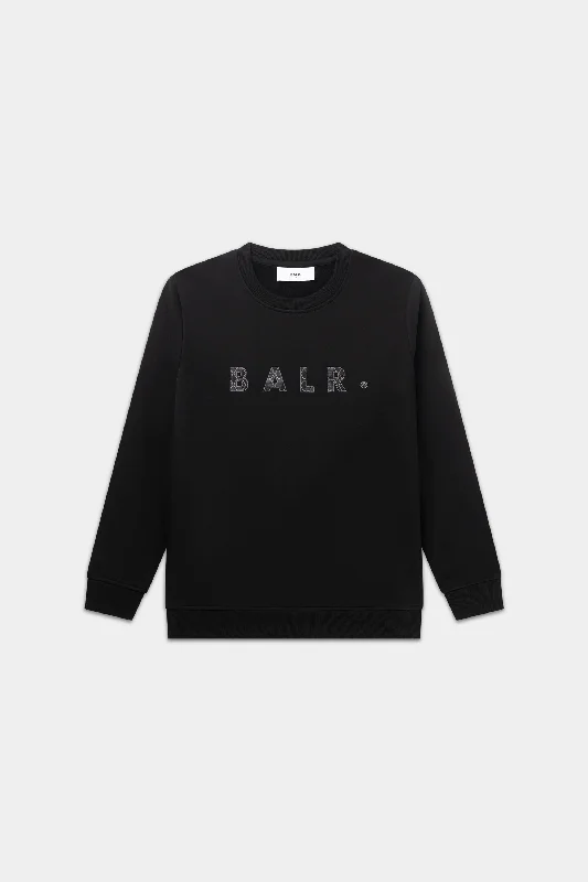Luxury men sweatshirt made from high - end materialsEmbroidered Logo Men Sweatshirt for a Branded AppealBALR. Monogram Embro Regular Fit Crewneck Jet Black/Phantom Luxury men sweatshirt made from high - end materialsEmbroidered Logo Men Sweatshirt for a Branded AppealBALR. Monogram Embro Regular Fit Crewneck Jet Black/Phantom