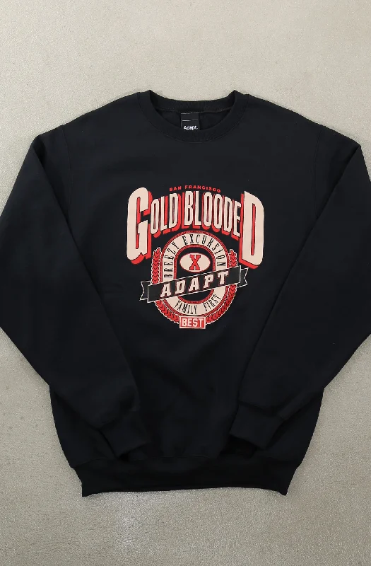 Thermal men sweatshirt for cold - weather activitiesThermal - Lined Men Sweatshirt for Extreme Cold WeatherBreezy Excursion X Adapt :: Gold Blooded Breezy (Men's Black Crewneck Sweatshirt) Thermal men sweatshirt for cold - weather activitiesThermal - Lined Men Sweatshirt for Extreme Cold WeatherBreezy Excursion X Adapt :: Gold Blooded Breezy (Men's Black Crewneck Sweatshirt)