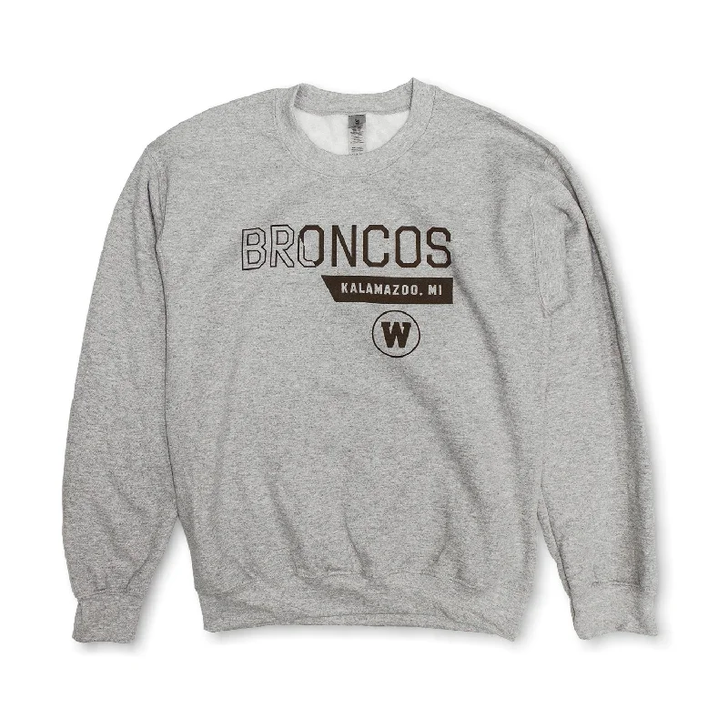 Zip - up men sweatshirt for easy on - and - offOrganic Cotton Men Sweatshirt for an Eco - Friendly ChoiceBroncos Backslash Crewneck Zip - up men sweatshirt for easy on - and - offOrganic Cotton Men Sweatshirt for an Eco - Friendly ChoiceBroncos Backslash Crewneck