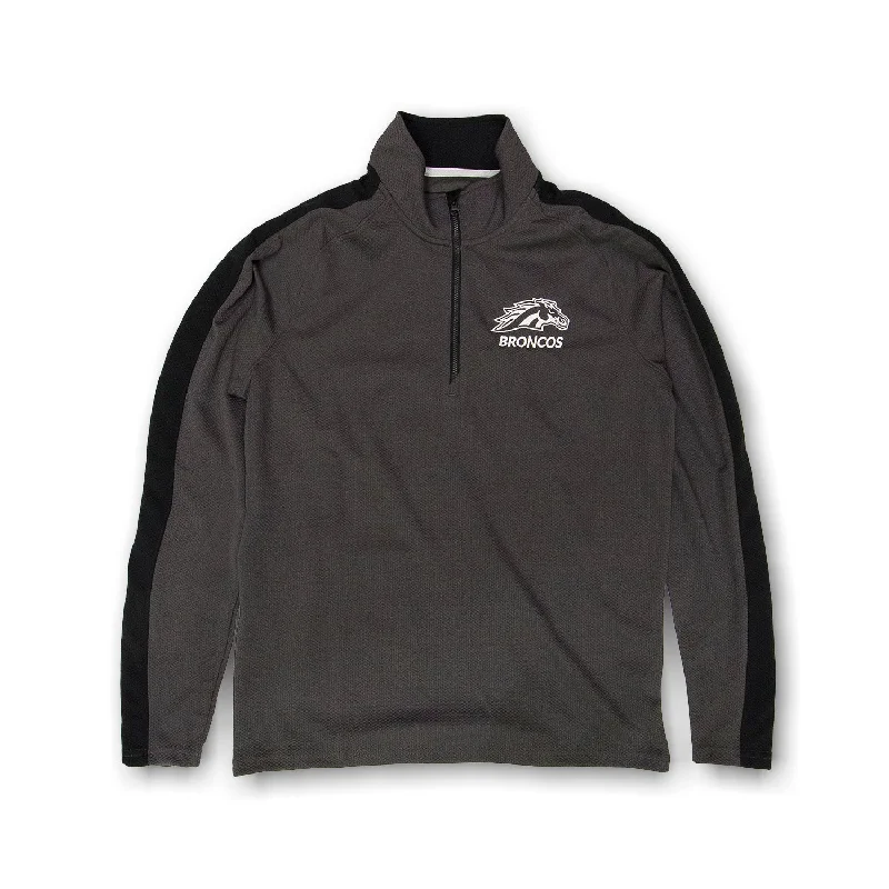 Men sweatshirt with a high - neck for added stylePuffer - Style Men Sweatshirt for Added Warmth and StyleBroncos Textured Quarter Zip Men sweatshirt with a high - neck for added stylePuffer - Style Men Sweatshirt for Added Warmth and StyleBroncos Textured Quarter Zip