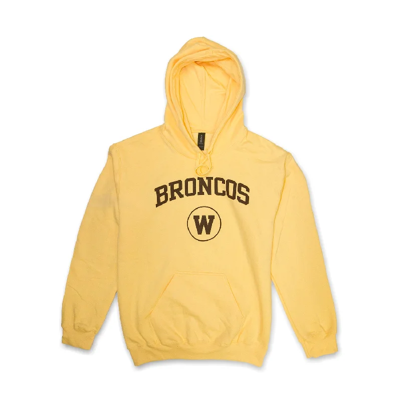 Halloween - themed men hoodie with spooky printsZip - Front and Snap - Pocket Men Hoodie for Easy AccessBroncos Yellow Haze Hoodie Halloween - themed men hoodie with spooky printsZip - Front and Snap - Pocket Men Hoodie for Easy AccessBroncos Yellow Haze Hoodie