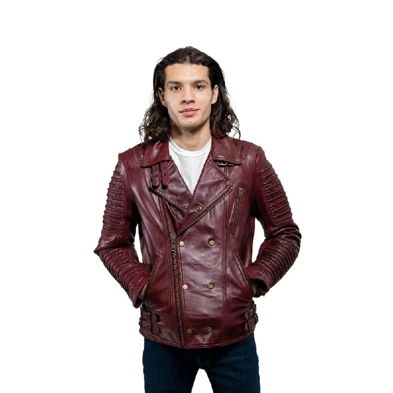 Men leather vests with a zip - front for easy layering and a cool biker - inspired styleDouble - Breasted Men Coat for a Formal and Elegant LookBrooklyn - Men's Fashion Lambskin Leather Jacket (Oxblood) Men leather vests with a zip - front for easy layering and a cool biker - inspired styleDouble - Breasted Men Coat for a Formal and Elegant LookBrooklyn - Men's Fashion Lambskin Leather Jacket (Oxblood)