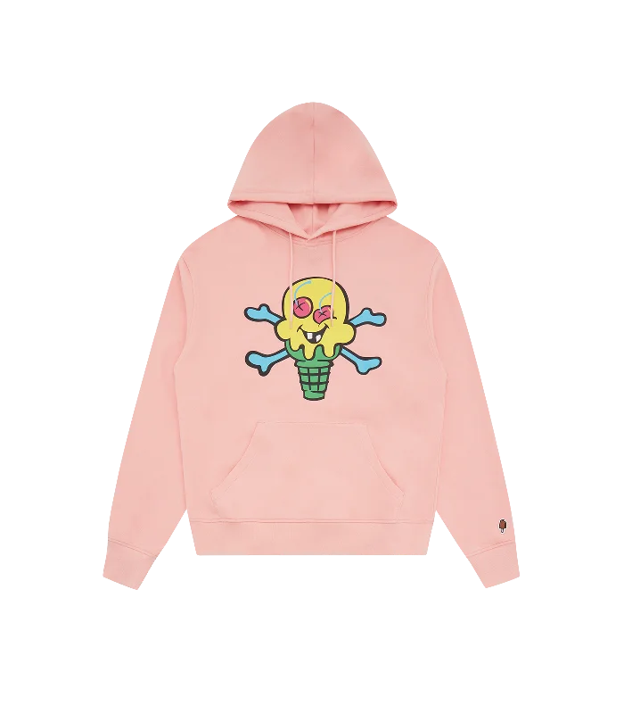 Camouflage - pattern men hoodie for outdoor enthusiastsWater - Repellent Men Hoodie for Rainy Day ProtectionCONES & BONES POPOVER HOOD - PINK Camouflage - pattern men hoodie for outdoor enthusiastsWater - Repellent Men Hoodie for Rainy Day ProtectionCONES & BONES POPOVER HOOD - PINK