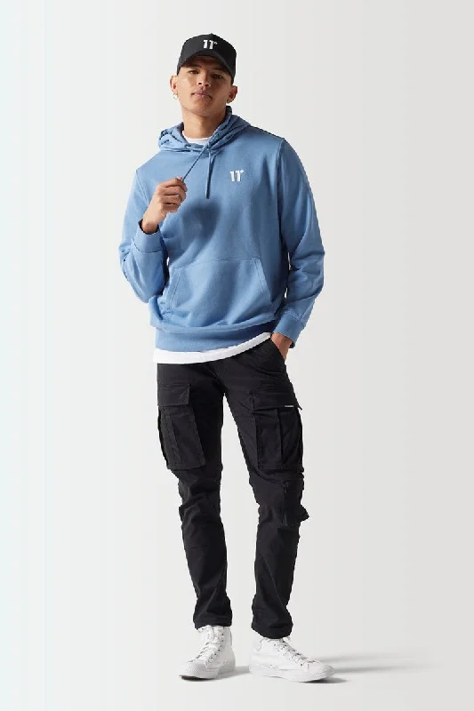 Organic cotton men hoodie for a sustainable and soft feelZip - Up Men Hoodie with Multiple Zipper PocketsCore Pullover Hoodie - Elemental Blue Organic cotton men hoodie for a sustainable and soft feelZip - Up Men Hoodie with Multiple Zipper PocketsCore Pullover Hoodie - Elemental Blue