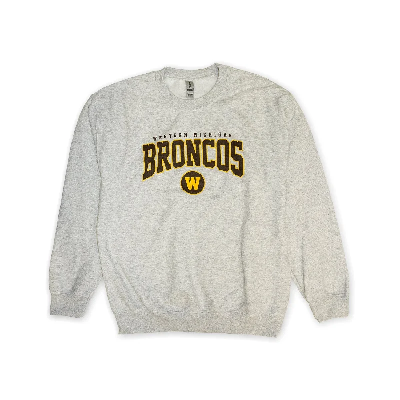 Oversized men sweatshirt for a relaxed fitKangaroo - Pocket Men Sweatshirt for Hand - Warming and StorageBroncos Bold Crewneck