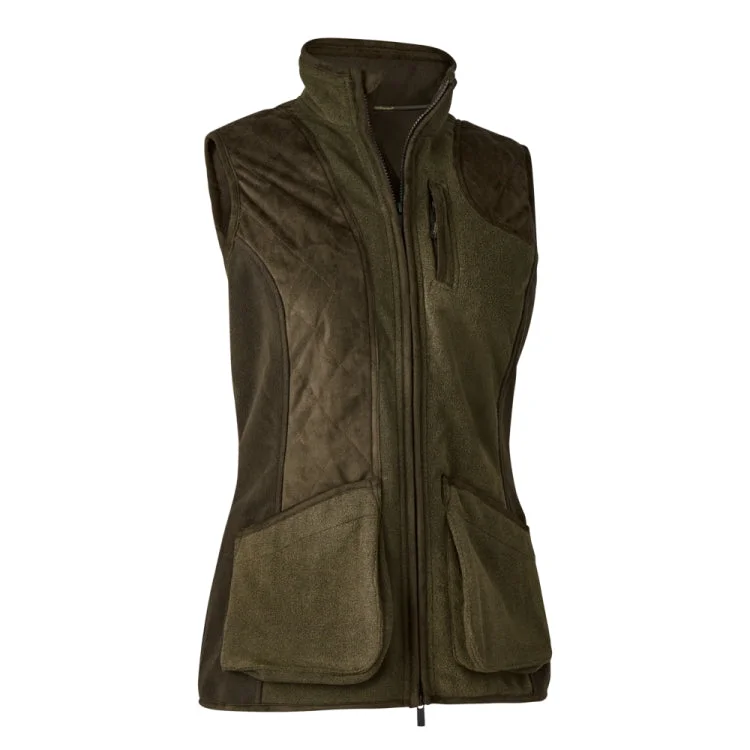 Deerhunter Ladies Pam Shooting Waistcoat - Graphite Green Melange