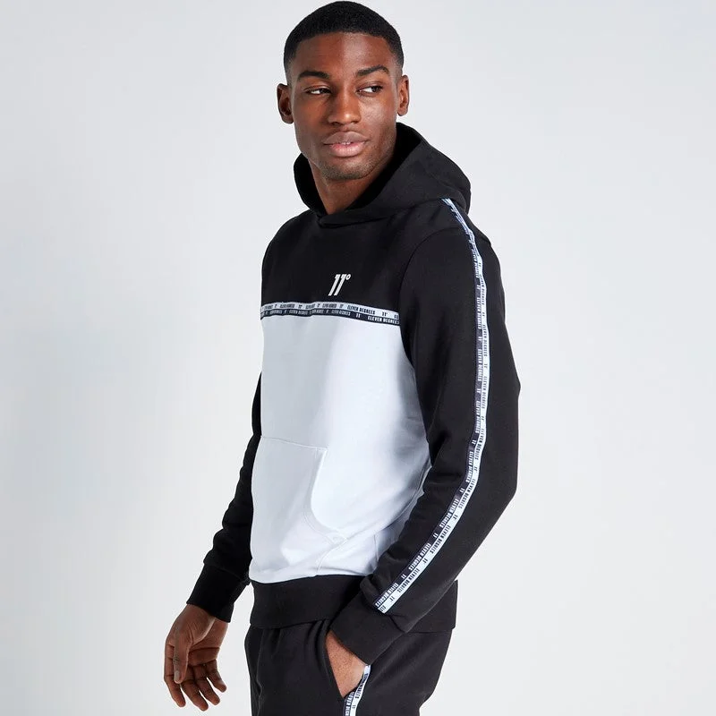 Fleece - lined men hoodie for extreme cold weatherFleece - Lined Men Hoodie for Ultra - Cozy Winter WearDouble Taped Hoodie - Black / White