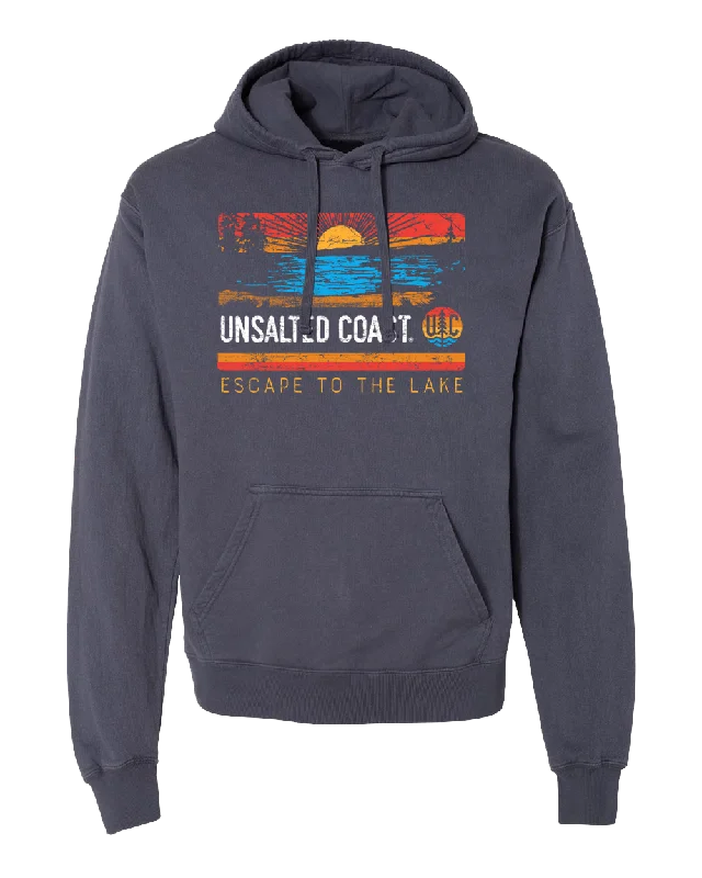 Zip - up men sweatshirt for easy on - and - offOrganic Cotton Men Sweatshirt for an Eco - Friendly ChoiceESCAPE TO THE LAKE Zip - up men sweatshirt for easy on - and - offOrganic Cotton Men Sweatshirt for an Eco - Friendly ChoiceESCAPE TO THE LAKE