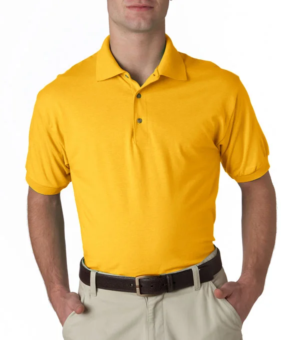 Men's vintage - inspired retro polo shirts with unique patternsMen Polo with a Vent at the Sides for Better BreathabilityG8800 - Gildan DryBlend® Adult Jersey Polo Shirt | Gold Men's vintage - inspired retro polo shirts with unique patternsMen Polo with a Vent at the Sides for Better BreathabilityG8800 - Gildan DryBlend® Adult Jersey Polo Shirt | Gold