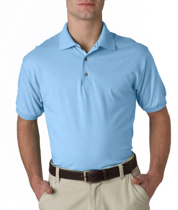 Men's two - tone stripe polo shirts with a preppy styleStretch - Cotton Men Polo for a Comfortable and Flexible FitG8800 - Gildan DryBlend® Adult Jersey Polo Shirt | Light Blue Men's two - tone stripe polo shirts with a preppy styleStretch - Cotton Men Polo for a Comfortable and Flexible FitG8800 - Gildan DryBlend® Adult Jersey Polo Shirt | Light Blue