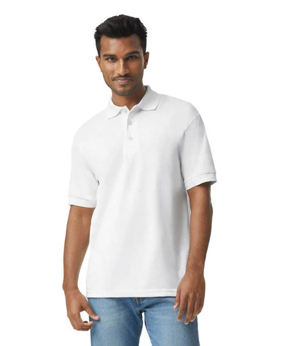 Men's jacquard woven polo shirts with intricate designsMen Polo with a Vintage - Inspired Design for a Nostalgic LookG8800 - Gildan DryBlend® Adult Jersey Polo Shirt | White Men's jacquard woven polo shirts with intricate designsMen Polo with a Vintage - Inspired Design for a Nostalgic LookG8800 - Gildan DryBlend® Adult Jersey Polo Shirt | White