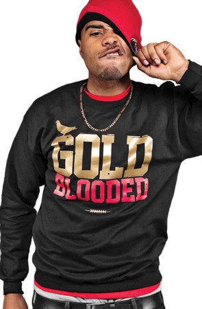 Thermal men sweatshirt for cold - weather activitiesThermal - Lined Men Sweatshirt for Extreme Cold WeatherGold Blooded (Men's Black/Red Crewneck Sweatshirt) Thermal men sweatshirt for cold - weather activitiesThermal - Lined Men Sweatshirt for Extreme Cold WeatherGold Blooded (Men's Black/Red Crewneck Sweatshirt)
