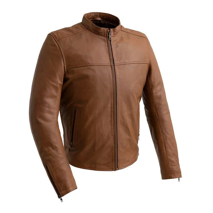 Men leather bomber jackets with ribbed cuffs and hem for a snug and retro feelParka - Style Men Coat with a Hood and Faux - Fur TrimGrayson - Men's Fashion Lambskin Leather Jacket (Dark Cognac) Men leather bomber jackets with ribbed cuffs and hem for a snug and retro feelParka - Style Men Coat with a Hood and Faux - Fur TrimGrayson - Men's Fashion Lambskin Leather Jacket (Dark Cognac)