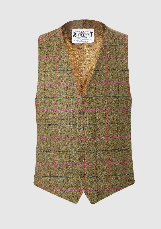 Iain Waistcoat - Green/Pink