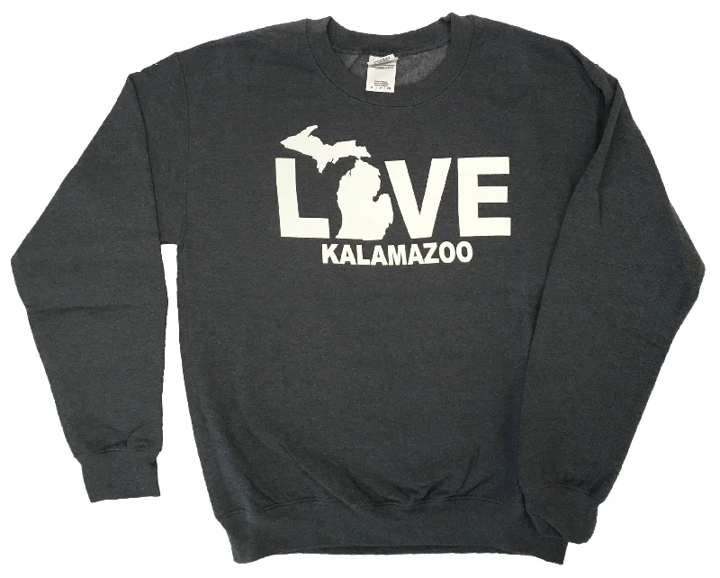 Men sweatshirt with a high - neck for added stylePuffer - Style Men Sweatshirt for Added Warmth and StyleLove Kalamazoo Crewneck Men sweatshirt with a high - neck for added stylePuffer - Style Men Sweatshirt for Added Warmth and StyleLove Kalamazoo Crewneck