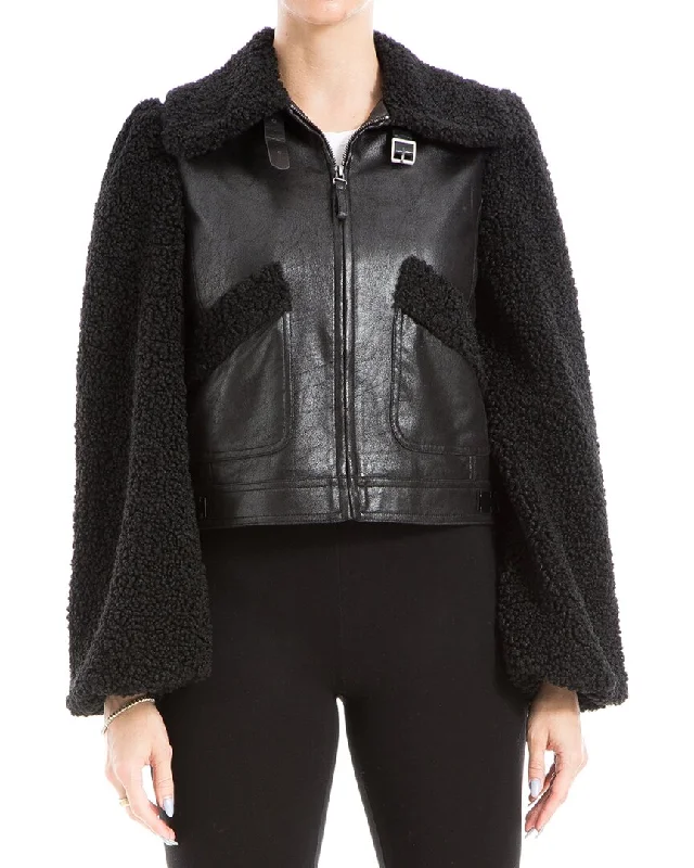 Max Studio Leatherette Jacket