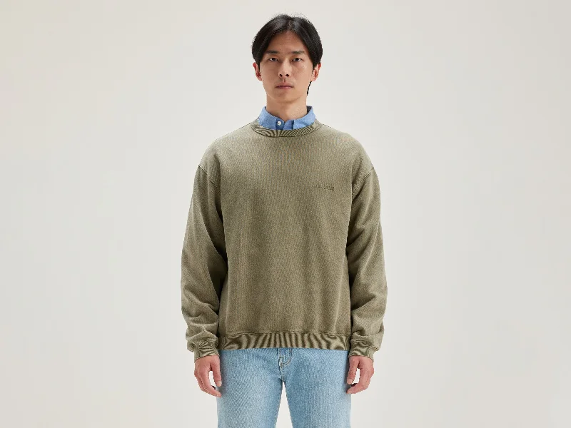 Zip - up men sweatshirt for easy on - and - offOrganic Cotton Men Sweatshirt for an Eco - Friendly ChoiceFabien crew-neck sweatshirt (242 / M / MILITARY) Zip - up men sweatshirt for easy on - and - offOrganic Cotton Men Sweatshirt for an Eco - Friendly ChoiceFabien crew-neck sweatshirt (242 / M / MILITARY)