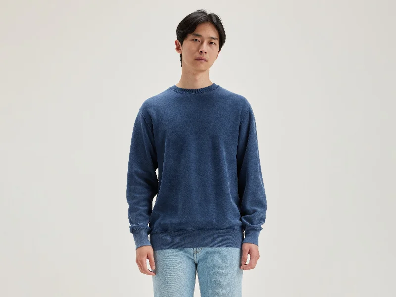 Luxury men sweatshirt made from high - end materialsEmbroidered Logo Men Sweatshirt for a Branded AppealFlake crew-neck sweatshirt (242 / M / INK) Luxury men sweatshirt made from high - end materialsEmbroidered Logo Men Sweatshirt for a Branded AppealFlake crew-neck sweatshirt (242 / M / INK)